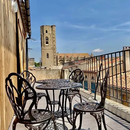 Apartment Rooftop Standing Place Carnot Carcassonne